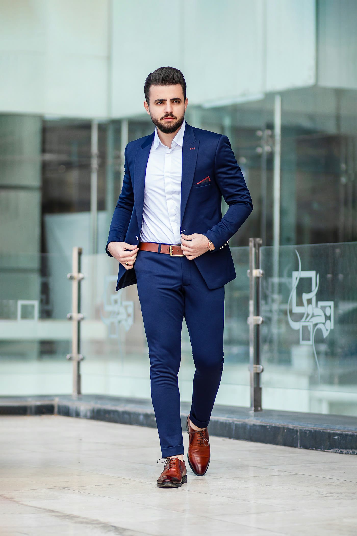 Man in a tailored suit