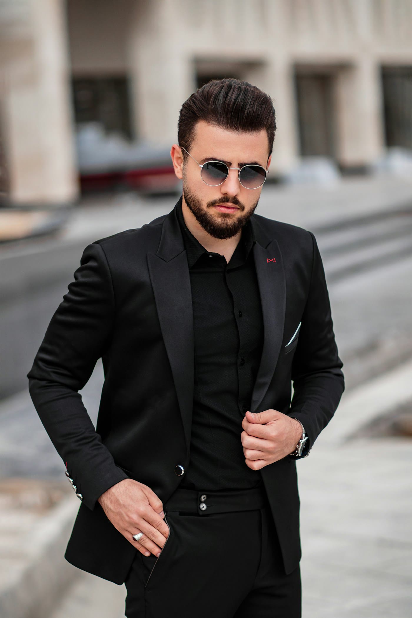 Man in a modern suit
